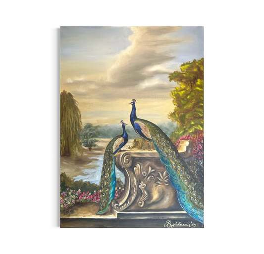 The Sentinels of the Terrace (Original Painting)