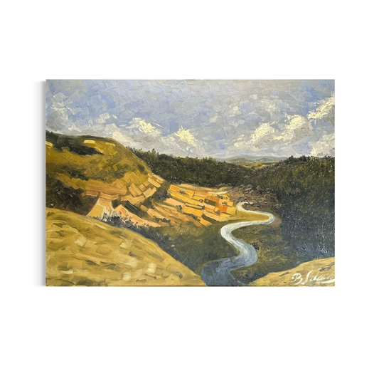 The Amber Confluence (Original Painting)