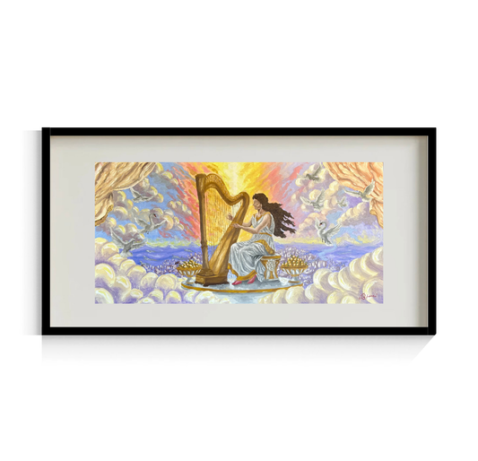 The Celestial Harp of Elaria (Limited Edition Print)