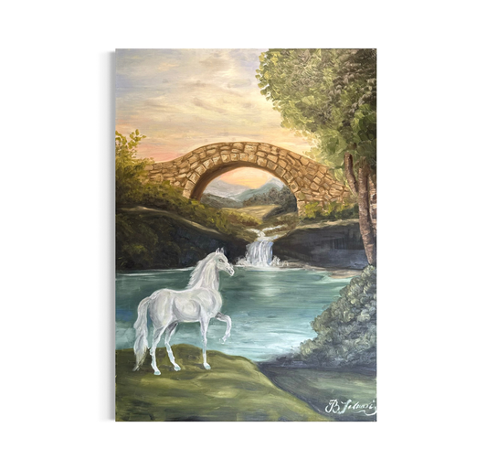 The Traveler’s Crossing (Original Painting)