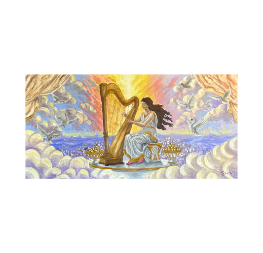 The Celestial Harp of Elaria (Limited Edition Print)